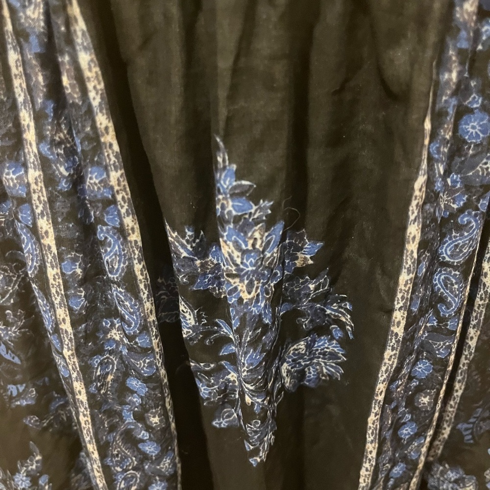 Free People Navy and Blue Floral Mini Dress - Picture 9 of 9